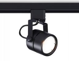 Трековый однофазный светильник со сменной лампой GL5102 BK черный GU10 max 12W Ambrella light