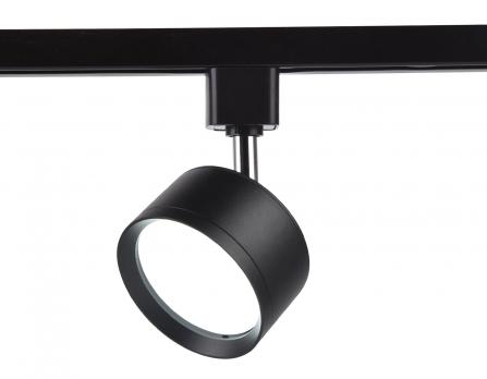 Трековый однофазный светильник со сменной лампой GL5357 BK черный GX53 max 12W Ambrella light