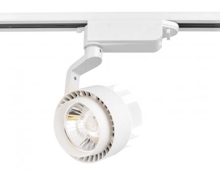 Трековый однофазный светодиодный светильник GL6104 WH белый LED 20W 4200K 24° Ambrella light