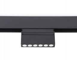 Светильник светодиодный поворотный для шинопровода Magnetic  GL4040 BK черный IP20 6W 4200K 48V 24° 115*22*105 Ambrella light