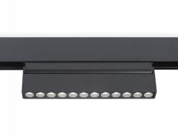 Светильник светодиодный поворотный для шинопровода Magnetic GL4048 BK черный IP20 12W 4200K 48V 24° 223*22*105 Ambrella light
