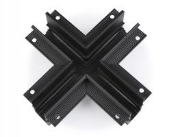 Коннектор х-образный для встраиваемого шинопровода Magnetic GL3358 BK черный 170*170*46,8 Ambrella light