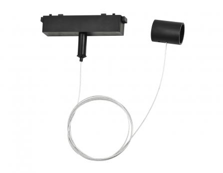 Подвес для трековых светодиодных гибких светильников Magnetic Ultra Slim GV1777 BK черный 1.5m Ambrella light