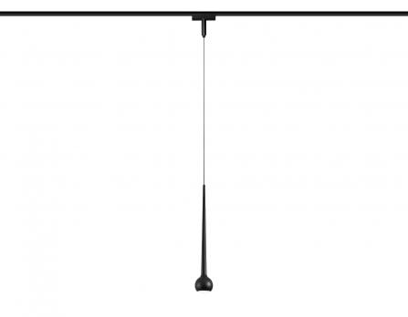 Светильник светодиодный трековый для шинопровода Magnetic Ultra Slim GV1644 BK черный IP20 9W 4200K 48V D75*1500 Ambrella light