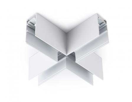 Коннектор X-образный для накладного шинопровода Magnetic GL3375 WH белый 170*170*53.7 Ambrella light