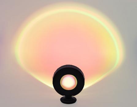 Атмосферная светодиодная настольная лампа с пультом DE8383 BK черный LED RGB 3W (ПДУ RGB) Ambrella light