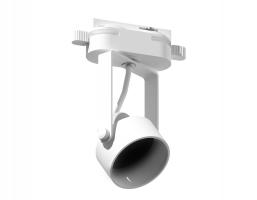 Корпус светильника трековый C6601 WH белый D60*H135mm Out122mm MR16 GU10 (насадки D60mm) Ambrella light