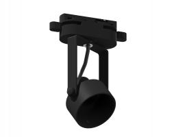Корпус светильника трековый C6602 PBK черный полированный D60*H135mm Out122mm MR16 GU10 (насадки D60mm) Ambrella light