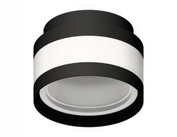 Корпус светильника накладной C8420 SBK/CL черный песок/прозрачный D110*H70mm GX53 Ambrella light