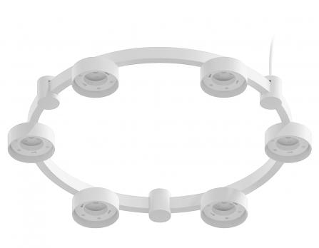 Корпус светильника Techno Ring подвесной для насадок D85мм C9231/6 SWH белый песок D550*70.5mm GX53/6 Ambrella light