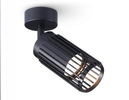 Накладной поворотный спот со сменной лампой  TN51679 BK черный GU10 D60*120 Ambrella light