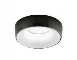 Встраиваемый потолочный точечный светильник A890 BK/WH черный/белый GU5.3 D96*35 Ambrella light
