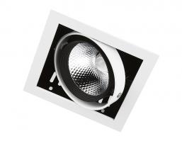Карданный встраиваемый светодиодный светильник T811 BK/CH 12W 4200K Ambrella light
