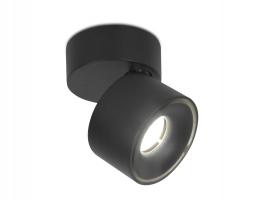 Накладной поворотный светодиодный светильник TN269 SBK черный песок LED 4200K 7W D75*83 Ambrella light