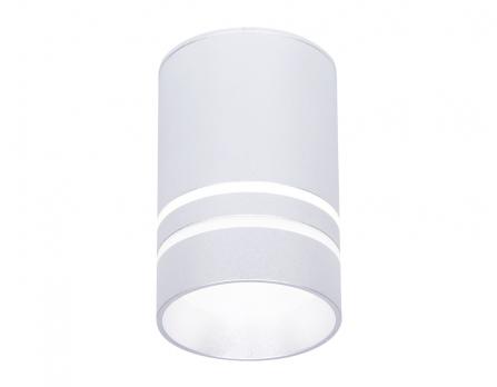 Накладной светодиодный точечный светильник TN236 SL/S серебро/песок LED 4200K 5W D60*100 Ambrella light
