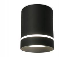 Накладной светодиодный точечный светильник TN281 SBK черный песок LED 4200K 9W D80*100 Ambrella light