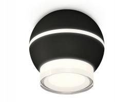 Комплект накладного светильника XS1102042 SBK/FR/CL черный песок/белый матовый/прозрачный MR16 GU5.3 LED 3W 4200K (C1102, N7160) Ambrella light