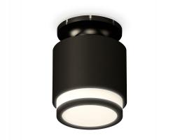 Комплект накладного светильника с акрилом XS7511063 SBK/PBK/FR черный песок/черный полированный/белый матовый MR16 GU5.3 (N7926, C7511, N7121) Ambrella light