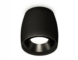 Комплект накладного светильника XS1142002 SBK/PBK черный песок/черный полированный MR16 GU5.3 (C1142, N7031) Ambrella light