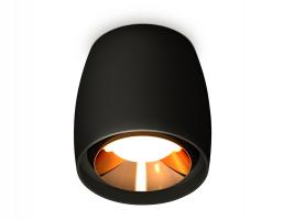 Комплект накладного светильника XS1142004 SBK/PYG черный песок/золото желтое полированное MR16 GU5.3 (C1142, N7034) Ambrella light