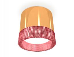 Комплект накладного светильника с композитным хрусталем XS8121022 PYG/PI золото желтое полированное/розовый GX53 (C8121, N8486) Ambrella light
