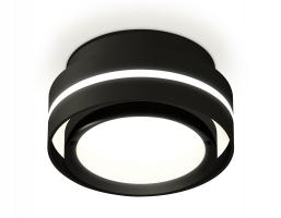 Комплект накладного светильника XS8414001 SBK/PBK черный песок/черный полированный GX53 (C8414, N8113) Ambrella light