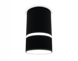 Накладной точечный светильник с акрилом TN3412 SBK черный песок GU5.3 D65*105 Ambrella light