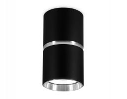 Накладной точечный светильник GU10 TN213116 BK/CH черный/хром GU10 D55*100 Ambrella light