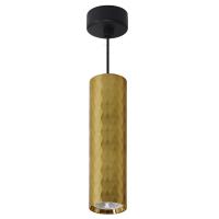 Светильник потолочный Feron ML1888 Barrel PRISM levitation на подвесе MR16 35W, 230V, чёрный, золото 55*200