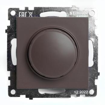 Выключатель диммирующий TRIAC(механизм), STEKKER GLS10-7106-04, 250V, 500W, серия Катрин, шоколад