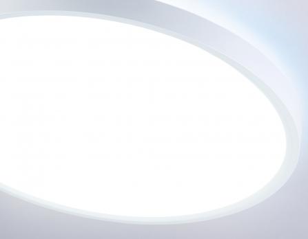 Потолочный светодиодный светильник с подсветкой FZ3001 WH белый IP44 24W+10W 6400+6400К D290*40 (Без ПДУ) Ambrella Light