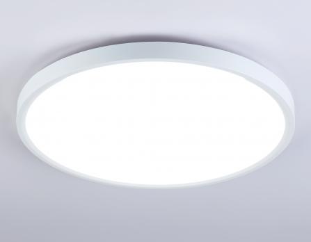 Потолочный светодиодный светильник с подсветкой FZ3005 WH белый IP44 33W+10W 6400+6400К D375*40 (Без ПДУ) Ambrella Light
