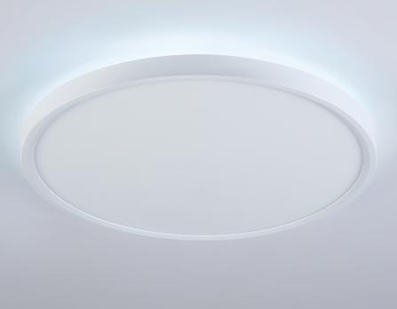 Потолочный светодиодный светильник с подсветкой FZ3005 WH белый IP44 33W+10W 6400+6400К D375*40 (Без ПДУ) Ambrella Light