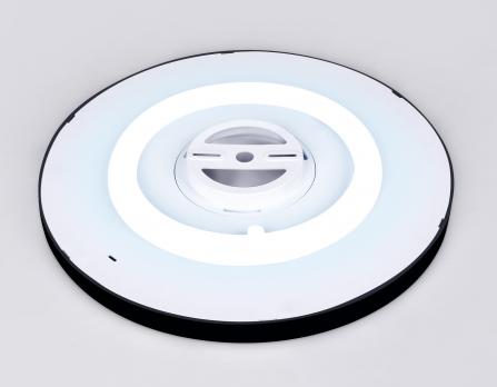Потолочный светодиодный светильник с подсветкой FZ3055 BK черный IP44 33W+10W 6400+6400К D375*40 (Без ПДУ) Ambrella Light