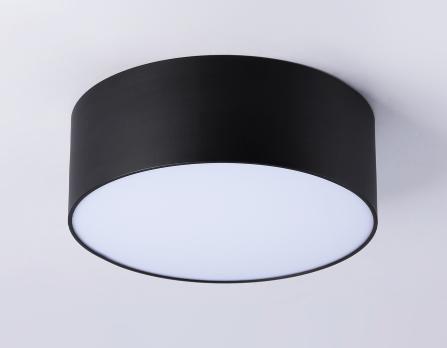 Потолочный светодиодный светильник FV5514 BK черный LED 15W 4200K D120*58 (Без ПДУ) Ambrella Light