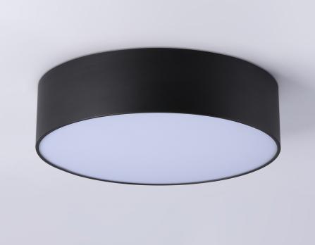 Потолочный светодиодный светильник FV5518 BK черный LED 18W 4200K D160*58 (Без ПДУ) Ambrella Light