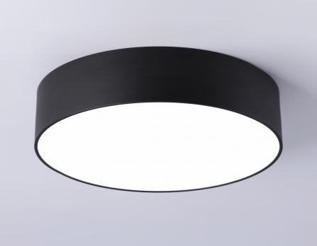 Потолочный светодиодный светильник FV5518 BK черный LED 18W 4200K D160*58 (Без ПДУ) Ambrella Light