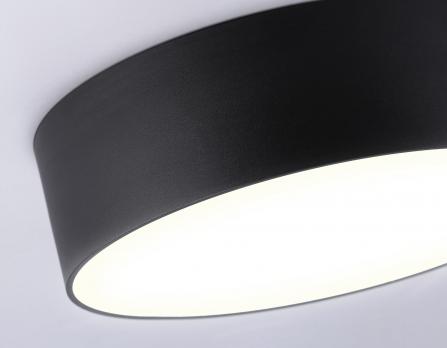 Потолочный светодиодный светильник FV5525 BK черный LED 35W 3000K D300*58 (Без ПДУ) Ambrella Light