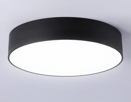 Потолочный светодиодный светильник FV5526 BK черный LED 35W 4200K D300*58 (Без ПДУ) Ambrella Light