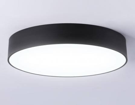 Потолочный светодиодный светильник FV5530 BK черный LED 45W 4200K D400*58 (Без ПДУ) Ambrella Light