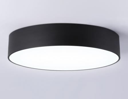 Потолочный светодиодный светильник FV5530 BK черный LED 45W 4200K D400*58 (Без ПДУ) Ambrella Light