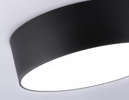 Потолочный светодиодный светильник FV5530 BK черный LED 45W 4200K D400*58 (Без ПДУ) Ambrella Light