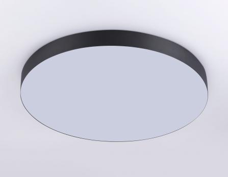 Потолочный светодиодный светильник FV5537 BK черный LED 90W 3000K D600*58 (Без ПДУ) Ambrella Light