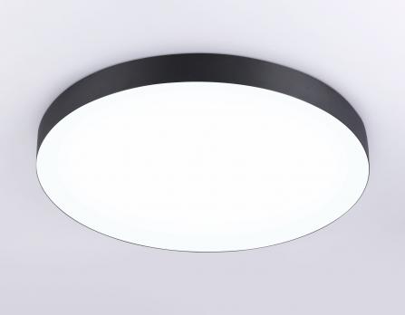Потолочный светодиодный светильник FV5538 BK черный LED 90W 4200K D600*58 (Без ПДУ) Ambrella Light