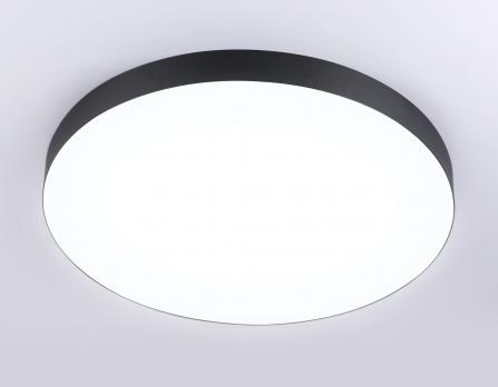 Потолочный светодиодный светильник FV5538 BK черный LED 90W 4200K D600*58 (Без ПДУ) Ambrella Light