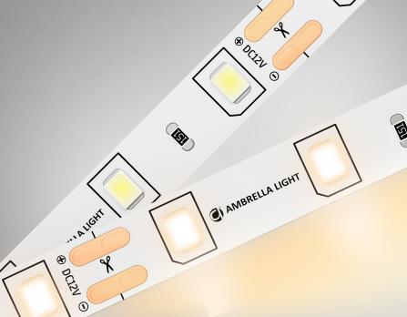 Светодиодная лента Ambrella Light GS1001 2835 60Led /4.8W m/ 12V IP20 3000K 5m /кратность резки 50mm