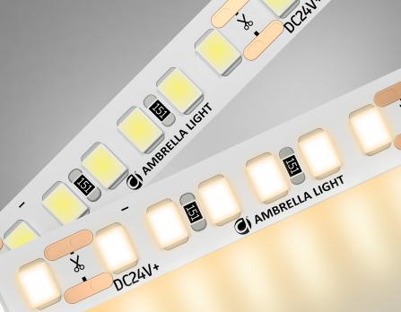 Светодиодная лента Ambrella Light GS3201 2835 180Led /14.4W m/ 24V IP20 3000K 5m