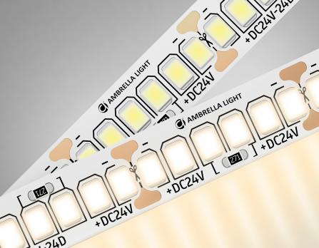 Светодиодная лента Ambrella Light GS3501 2835 240Led /22W m/ 24V IP20 3000K 5m