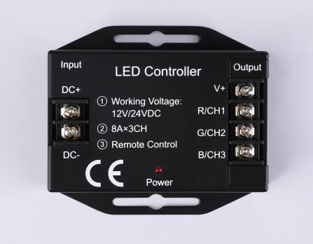 Контроллер для светодиодных лент RGB с сенсорным радио пультом 2.4G 24A 12V 288W/ 24V 576W GS11401