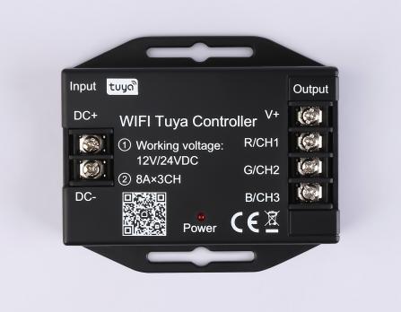 Контроллер WIFI Tuya для светодиодных лент RGB c радио пультом 2.4G 24A 12V 288W/ 24V 576W GS11551
